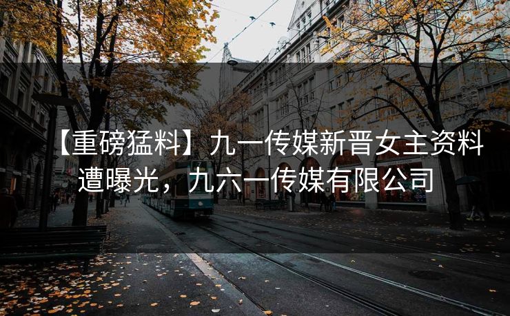 【重磅猛料】九一传媒新晋女主资料遭曝光，九六一传媒有限公司